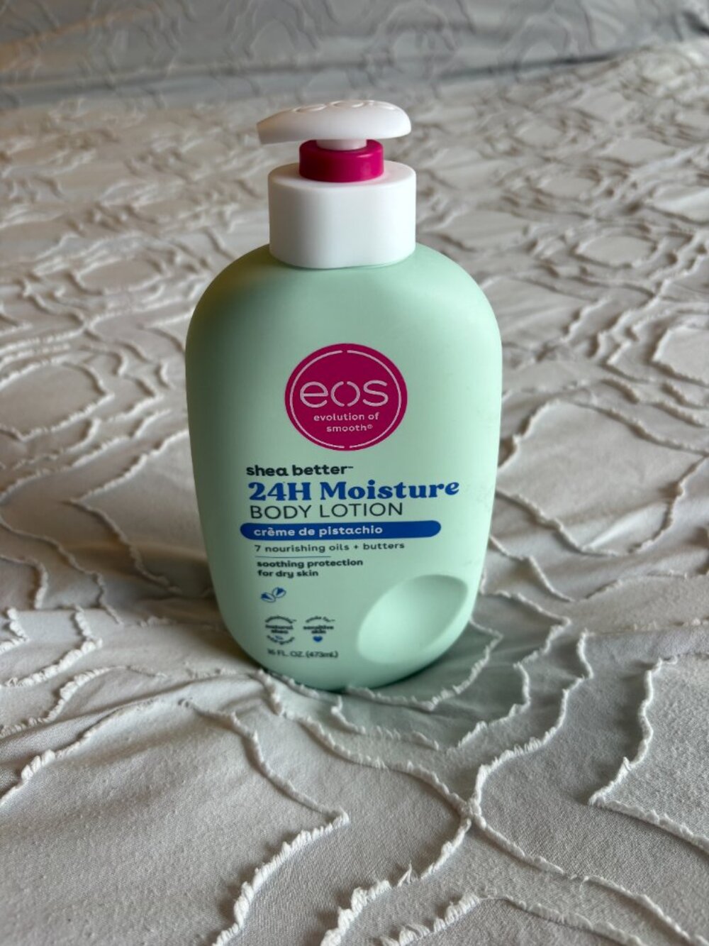 LIMITED EDITION USED ONCE eos Shea Better Body Lotion Crème de Pistachio - Picture 2 of 4